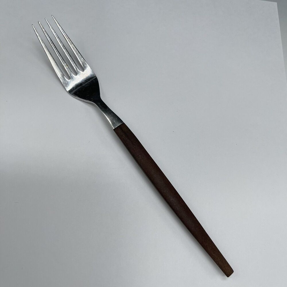(1) Vintage Epic Forged Stainless Steel‎ Japan Flatware LONG FORK Canoe